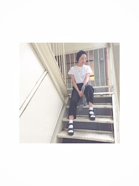 「厚底」｜aiさん（レディース・154cm）の夏コーディネート