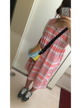 「アイテム（メッセンジャーバッグ、ブルー系）」を使った、ゆさん（レディース・166cm）の秋コーディネート