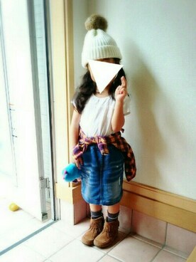 「ラブ＆ピース2016」｜「アイテム（雑貨/ホビー）」を使った、MIKさん（キッズ・100cm）の秋コーディネート