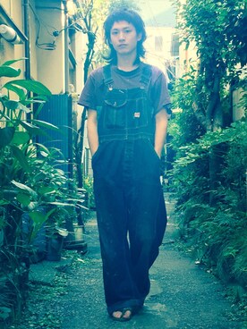 「アイテム（オールインワン・サロペット）」を使った、たろさんさん（メンズ・172cm・20代）の夏コーディネート