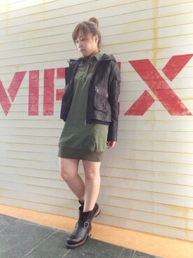 「ミリ女」｜akaneさん（レディース・160cm）の秋コーディネート
