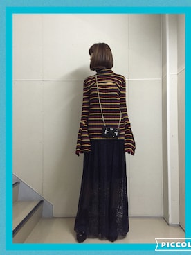 「iPhoneケース」｜「アイテム（財布/小物）」を使った、レタスさん（レディース・160cm）の秋コーディネート
