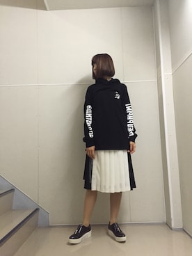 「アクティブ」｜「アイテム（パーカー）」を使った、レタスさん（レディース・160cm）の秋コーディネート
