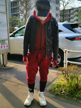 「Article Number（アーティクル ナンバー）のアイテム（スニーカー）」を使った、チビでもオシャレしたいんだぞ！さん（メンズ・163cm）の春コーディネート