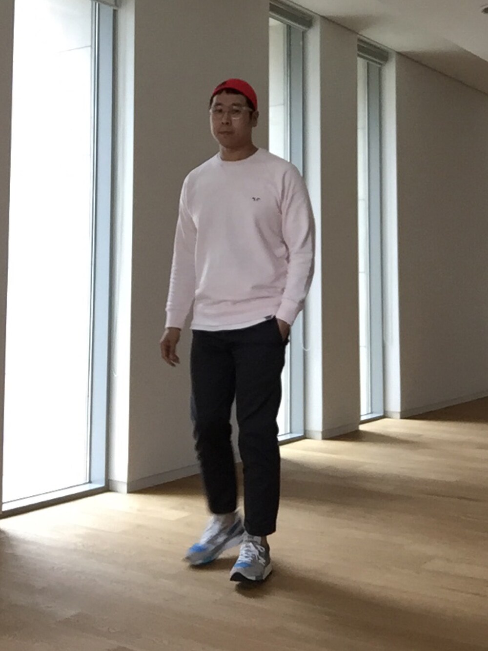Maison Kitsuneのスウェット（ピンク系）を使った人気