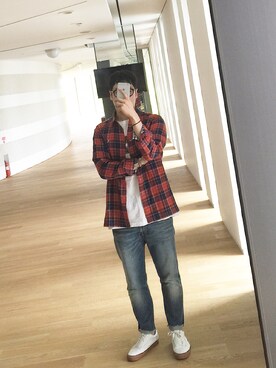 「OPENING CEREMONY（オープニングセレモニー）のアイテム（シューズ）」を使った、younsukcrvzy さん（メンズ・184cm）の夏コーディネート