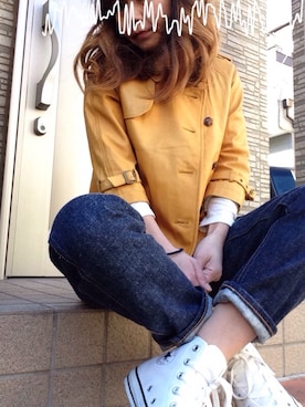 「SMELLY（スメリー）のアイテム（ピアス（両耳用））」を使った、aranonnさん（レディース・153cm）の冬コーディネート