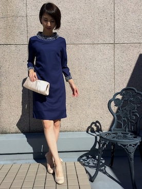 「PourVous（プールヴー）のアイテム（パンプス）」を使った、Mitsuさん（レディース・163cm）の夏コーディネート