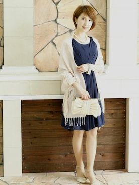 「PourVous（プールヴー）のアイテム」を使った、Mitsuさん（レディース・163cm）の秋コーディネート