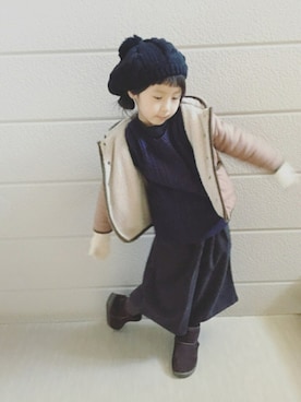 「UNITED ARROWS（ユナイテッドアローズ）のアイテム」を使った、kinaさん（キッズ・110cm）の秋コーディネート