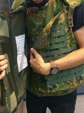 「roots（ルーツ）のアイテム」を使った、眼鏡等さん（メンズ・172cm）の秋コーディネート