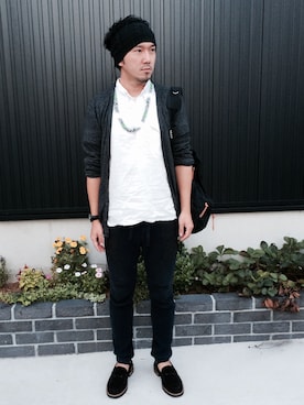 「GARNI（ガルニ）のアイテム（アナログ腕時計）」を使った、コマさんさん（メンズ・172cm）の秋コーディネート