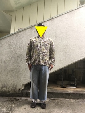 「レーヨンシャツ」｜「アイテム（ニットキャップ/ビーニー）」を使った、ぜっとんさん（メンズ・167cm）の秋コーディネート