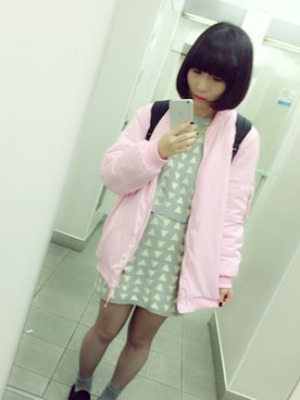 「3rd by VANQUISH（サードバイヴァンキッシュ）のアイテム（スカート）」を使った、mochaさん（レディース・153cm）の秋コーディネート