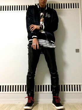 スタジャンを使った 登坂広臣 の人気ファッションコーディネート 年齢 歳 24歳 Wear