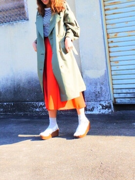 「CODEのアイテム」を使った、Chiiiiiさん（レディース・153cm）の春コーディネート