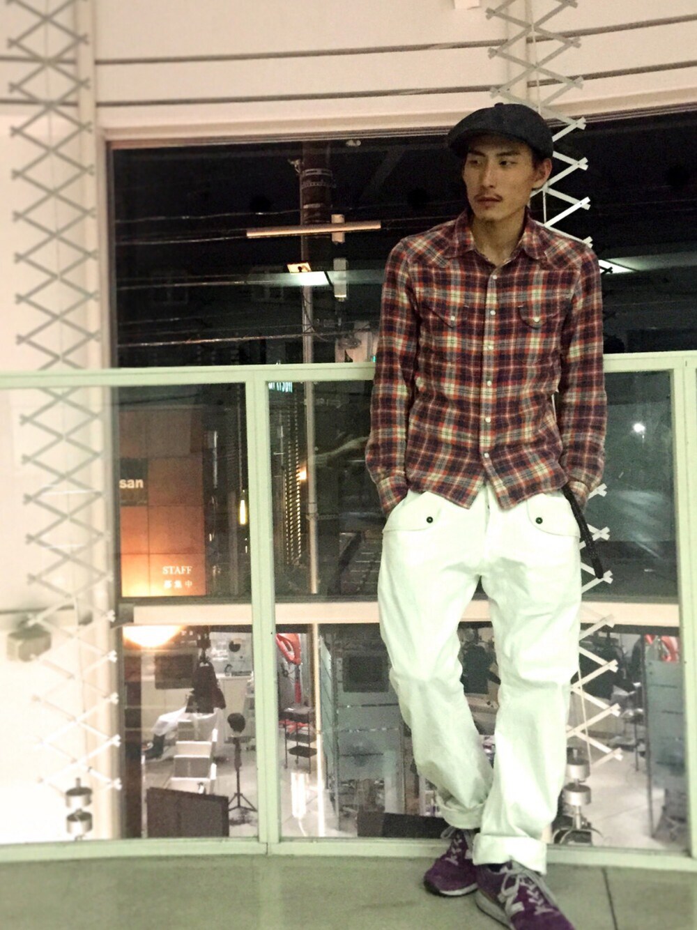 STEVENSON OVERALL CO.のキャスケットを使った人気ファッション