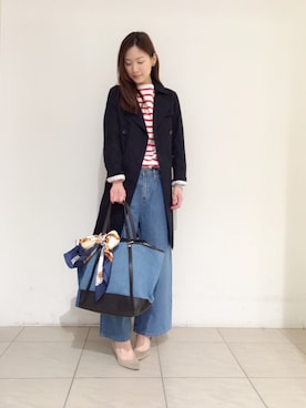 「LUC DNM （ラックデニム）のアイテム」を使った、kaneharaさん（レディース・165cm）の春コーディネート