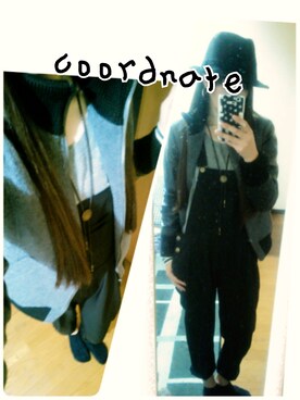 「ハットコーデ」｜tu→koさん（レディース・157cm）の冬コーディネート