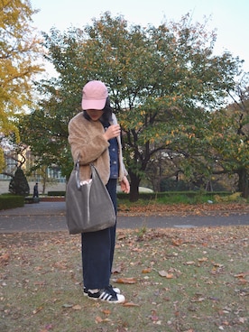 「おやすみコーデ」｜「アイテム（ジャケット/アウター）」を使った、chiさん（レディース・158cm）の秋コーディネート
