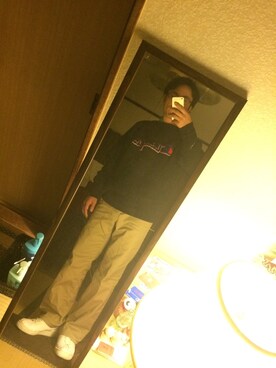 「WOOLRICH（ウールリッチ）のアイテム（チノパンツ）」を使った、hiroさん（メンズ・162cm）の秋コーディネート