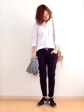 「WORLD BASICS（ワールドベーシックス）のアイテム」を使った、★miki★さん（レディース・165cm）の春コーディネート
