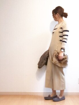 「リエディ」｜「アイテム（ブルゾン）」を使った、★miki★さん（レディース・165cm）の秋コーディネート