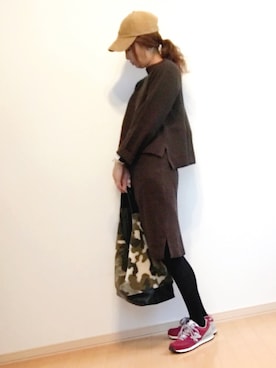 「ニットアップ」｜「アイテム（帽子）」を使った、★miki★さん（レディース・165cm）の秋コーディネート