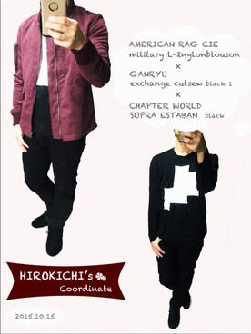 ぐでひろさん（メンズ・170cm）の秋コーディネート