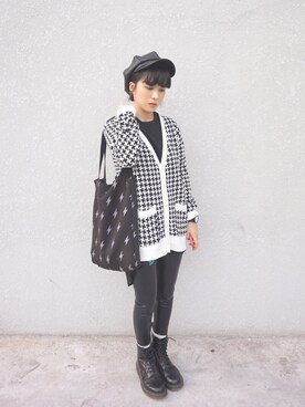 「streetsnap」｜「アイテム（キャップ）」を使った、코고꼬さん（レディース・159cm）の秋コーディネート