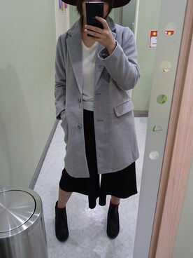 「SPINNS（スピンズ）のアイテム（シューズ）」を使った、Nagi( •ө• )さん（レディース・160cm）の冬コーディネート