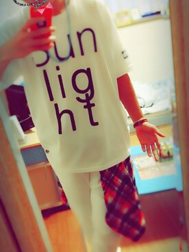 「LIGHT ON THE PATH（ライトオンザパス）のアイテム（トップス）」を使った、takuさん（メンズ・175cm）の夏コーディネート
