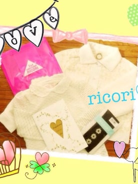 「ricori（リコリ）のアイテム（その他アウター）」を使った、のんちぃ♡さん（レディース・154cm）の春コーディネート