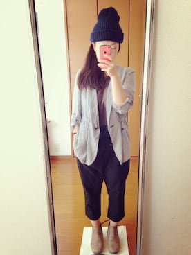 「trinity（トリニティ）のアイテム」を使った、ちょっきさん（レディース・154cm）の秋コーディネート