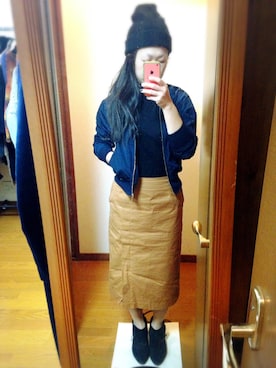 「H&M（エイチ・アンド・エム）のアイテム（ブーティ）」を使った、ちょっきさん（レディース・154cm）の秋コーディネート