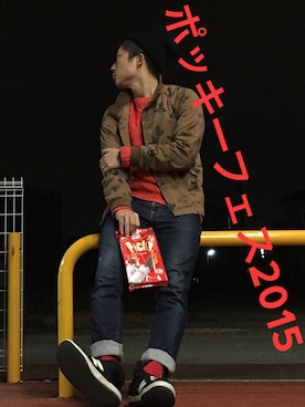 「UNITED ARROWS（ユナイテッドアローズ）のアイテム（スタジャン）」を使った、びーびー☑︎さん（メンズ・167cm）の秋コーディネート