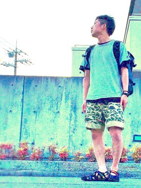 びーびー☑︎さん（メンズ・167cm）の春コーディネート