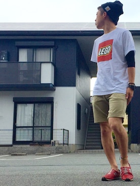 「LEGO（レゴ）のアイテム」を使った、びーびー☑︎さん（メンズ・167cm）の夏コーディネート