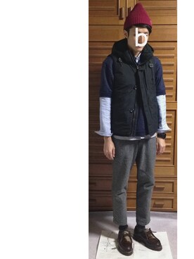 「SUNDAY WORKS（サンデーワークス）のアイテム（トップス）」を使った、bara0819さん（メンズ・174cm）の冬コーディネート