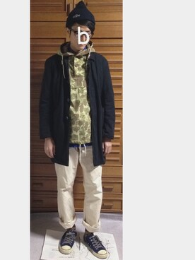 「コンバース（オールスター）」｜bara0819さん（メンズ・174cm）の冬コーディネート
