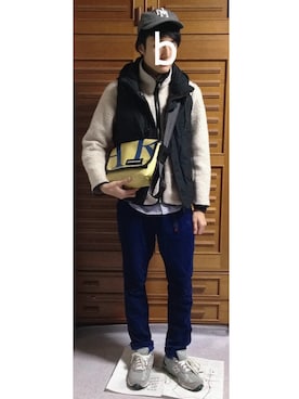 「marka（マーカ）のアイテム（帽子）」を使った、bara0819さん（メンズ・174cm）の冬コーディネート