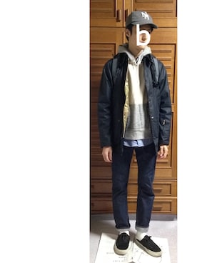 「marka（マーカ）のアイテム（帽子）」を使った、bara0819さん（メンズ・174cm）の冬コーディネート