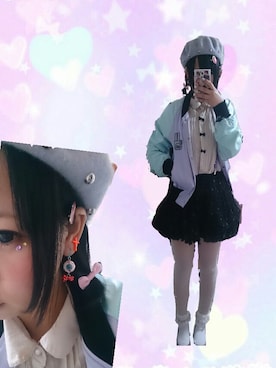 「JSG（ジェイエスジー）のアイテム」を使った、りーたさん（レディース・151cm）の春コーディネート