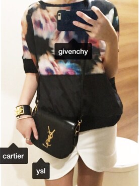 「GIVENCHY（ジバンシイ）のアイテム（財布/小物）」を使った、modaさん（レディース・156cm）の夏コーディネート