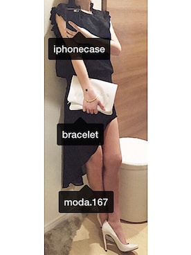 「GIVENCHY（ジバンシイ）のアイテム（財布/小物）」を使った、modaさん（レディース・156cm）の夏コーディネート