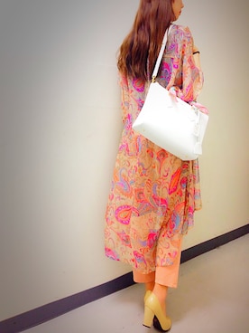 「FOREVER 21（フォーエバー トゥエンティーワン）のアイテム（ジャケット/アウター、ピンク系）」を使った、mamitasさん（レディース）の春コーディネート