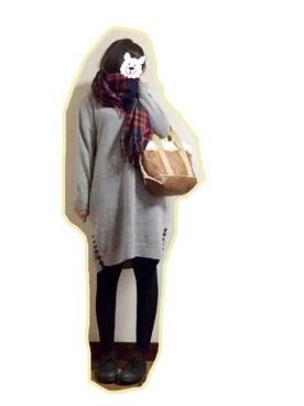 na na◡̈*さん（レディース・160cm）の冬コーディネート