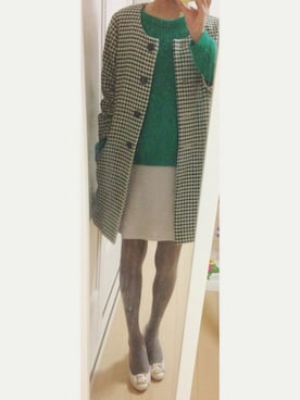 「dazzlin（ダズリン）のアイテム（セットアップ）」を使った、who#さん（レディース・150cm）の冬コーディネート