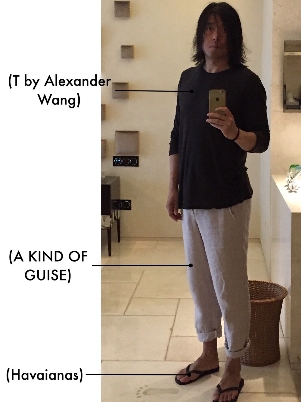 「海南三亚のアイテム（その他、その他）」を使った、DANNUOさん（メンズ・180cm）の秋コーディネートの1枚目の写真
