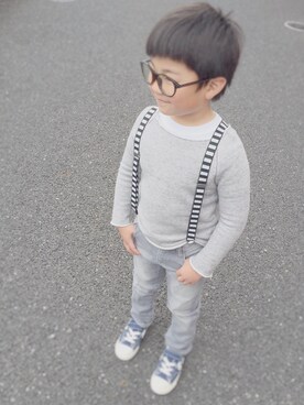 「切りっぱなし」｜riao✯さん（キッズ・110cm）の春コーディネート